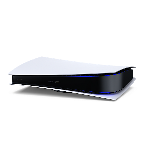 PS5-digital-edition-laying-down-flat.png PlayStation 5 Digital Edition Console - Image 4