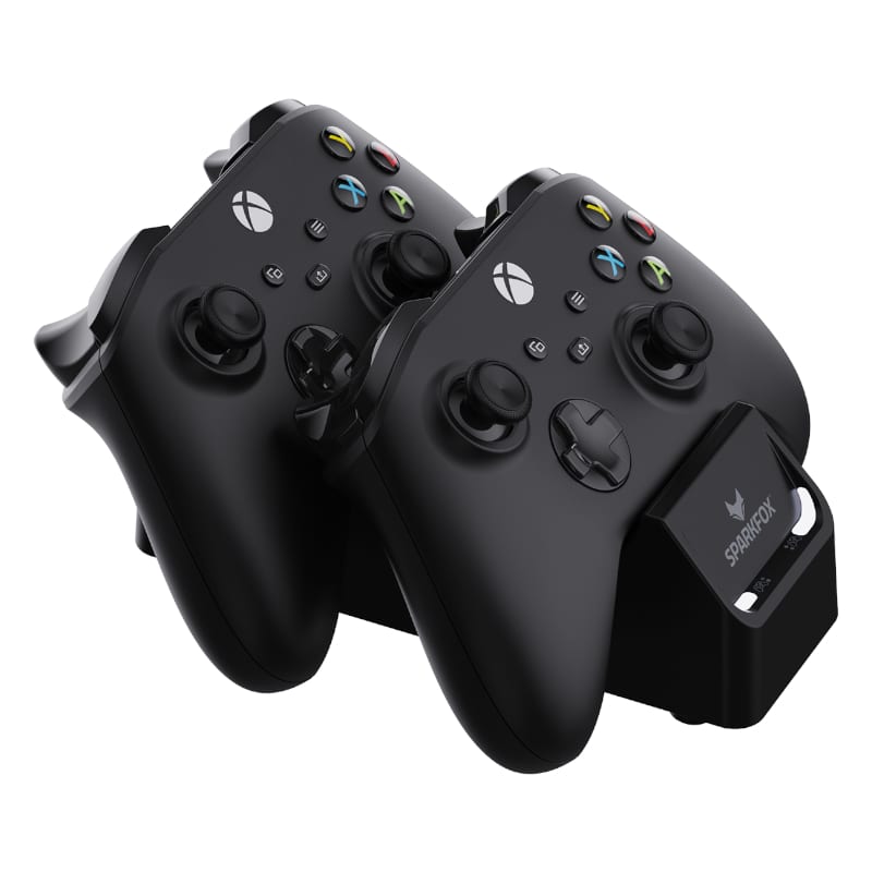 SPARKFOX-Xbox-Series-X-Dual-Controller-4.jpg SPARKFOX  Xbox Series X|S Dual Controller Charging Dock with 2 x Rechargable Batteries - Image 6