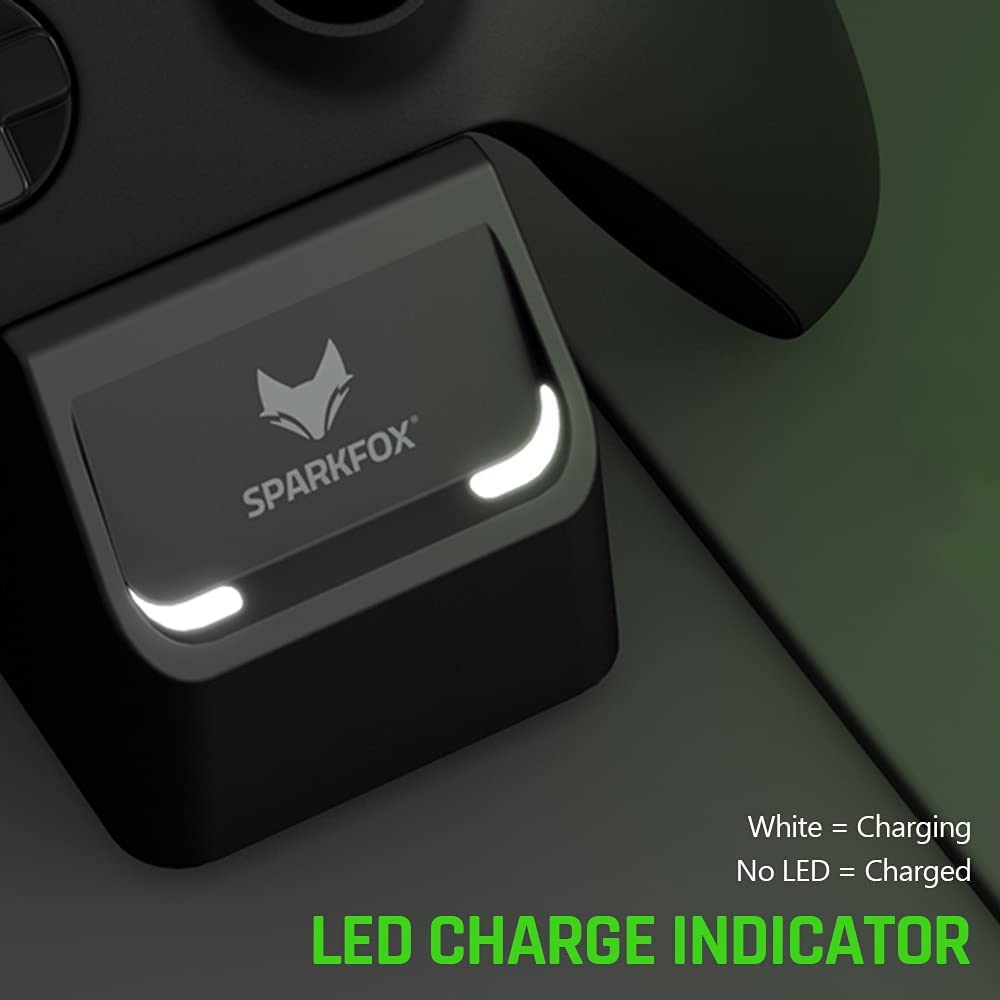 SPARKFOX-Xbox-Series-X-Dual-Controller-6.jpg SPARKFOX  Xbox Series X|S Dual Controller Charging Dock with 2 x Rechargable Batteries - Image 8