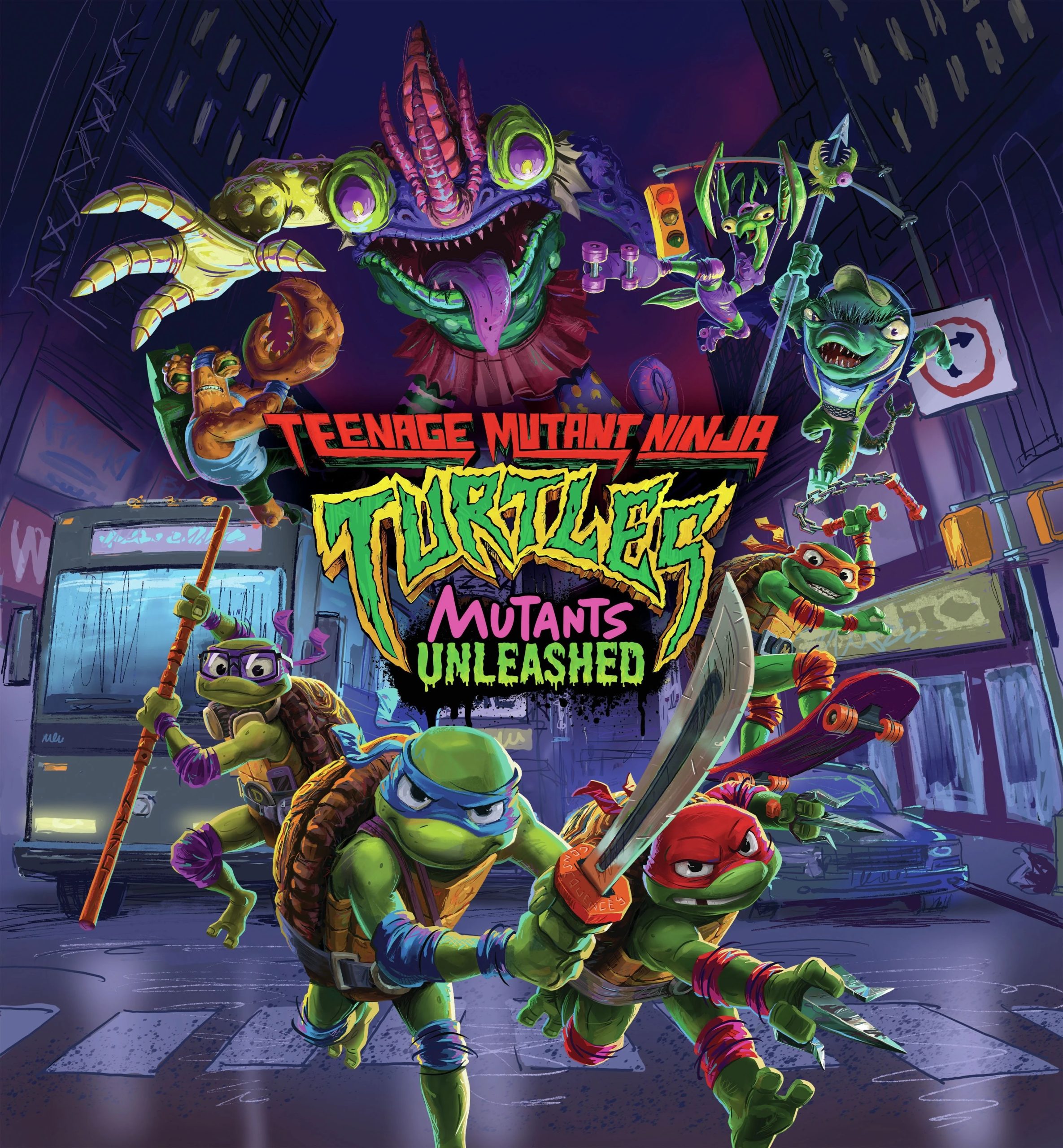 Teenage-Mutant-Ninja-Turtles-Mutants-Unleashed-1-scaled-1.jpeg Teenage Mutant Ninja Turtles: Mutants Unleashed - PlayStation - Image 1